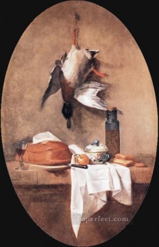 Hausgeflügel Werke - Ente Stillleben Jean Baptiste Simeon Chardin